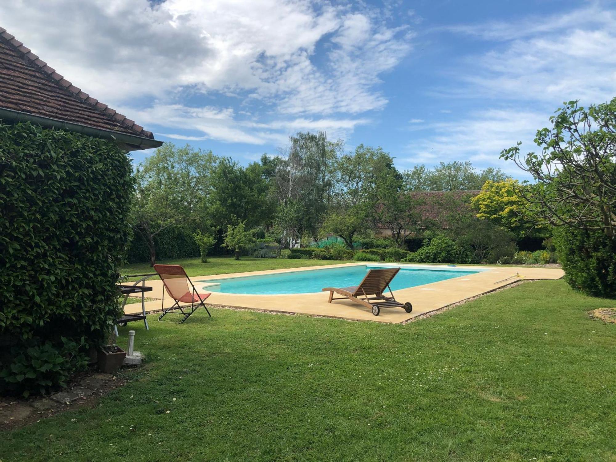 Gite Charmant Avec Piscine Chauffee, Tennis Et Jardin Pres De Beaumont-Sur-Sarthe - Fr-1-410-214 Villa Maresché Eksteriør bilde